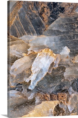 USA, Utah, Selenite Gypsum Crystal Detail, Glass Mountain, Capitol Reef National Park