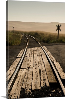 USA, Washington, Palouse, Railroad, Tracks