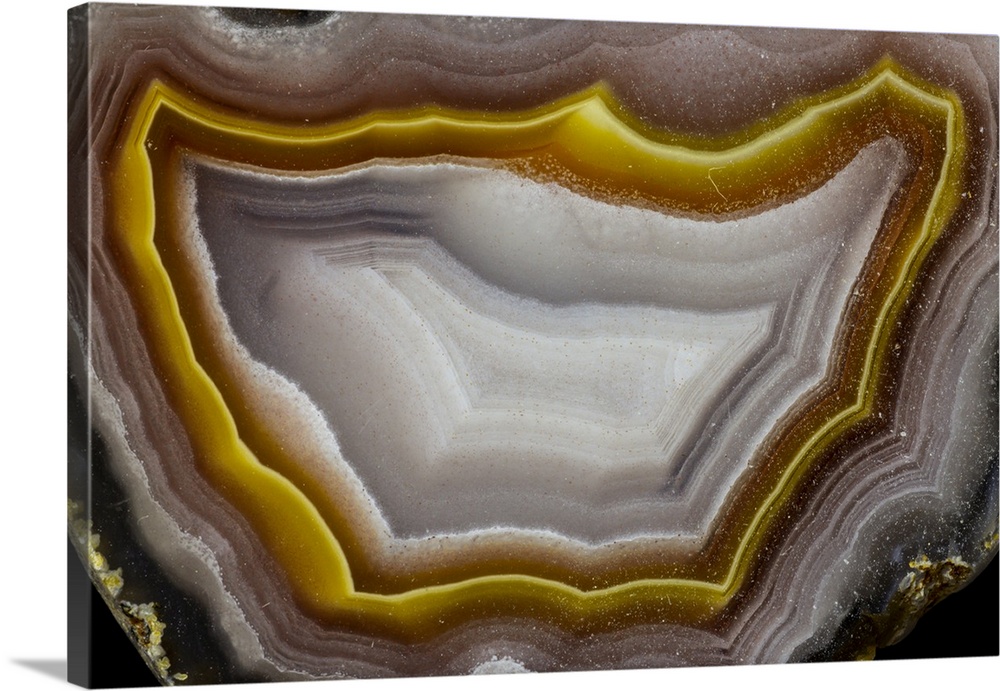 USA, Washington State, Sammamish. Close-up banded agate.