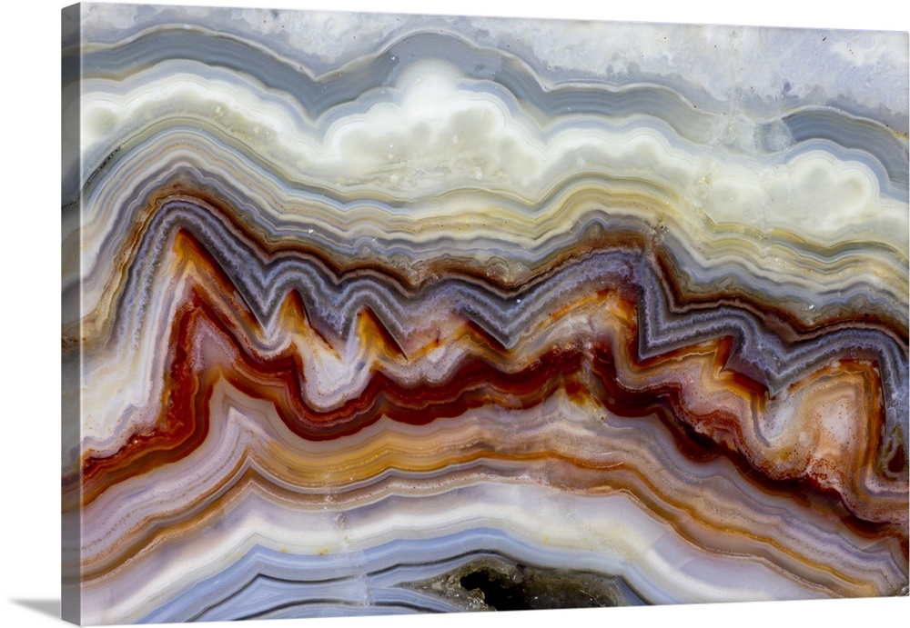 USA, Washington State, Sammamish. Close-up of crazy Mexican Agate.