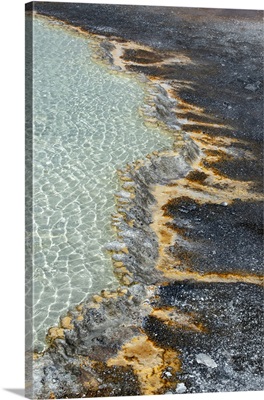 USA, Wyoming, Doublet Pool Run-Off Detail, Yellowstone National Park