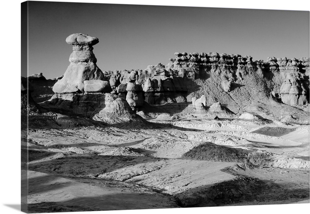 Utah, Goblin Valley State Park. Entrada sandstone gnome and goblin formations.