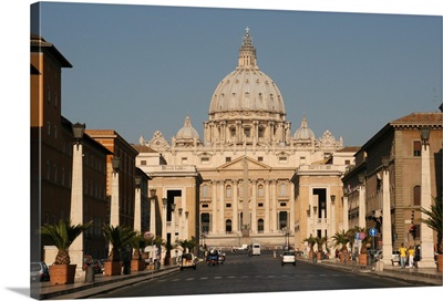 Vatican City State. Viev Of The Papal Basilica Of Saint Peter