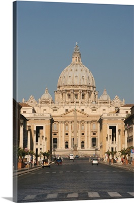Vatican City State. Viev Of The Papal Basilica Of Saint Peter (St. Peter's Basilica)