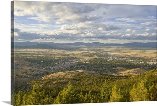 View Down Upon The City Of Helena Montana From Mount Ascension Wall Art Canvas Prints Framed Prints Wall Peels Great Big Canvas