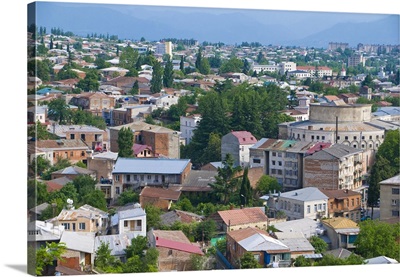 View of Kutaisi, second largest city in Georgia, Caucasus