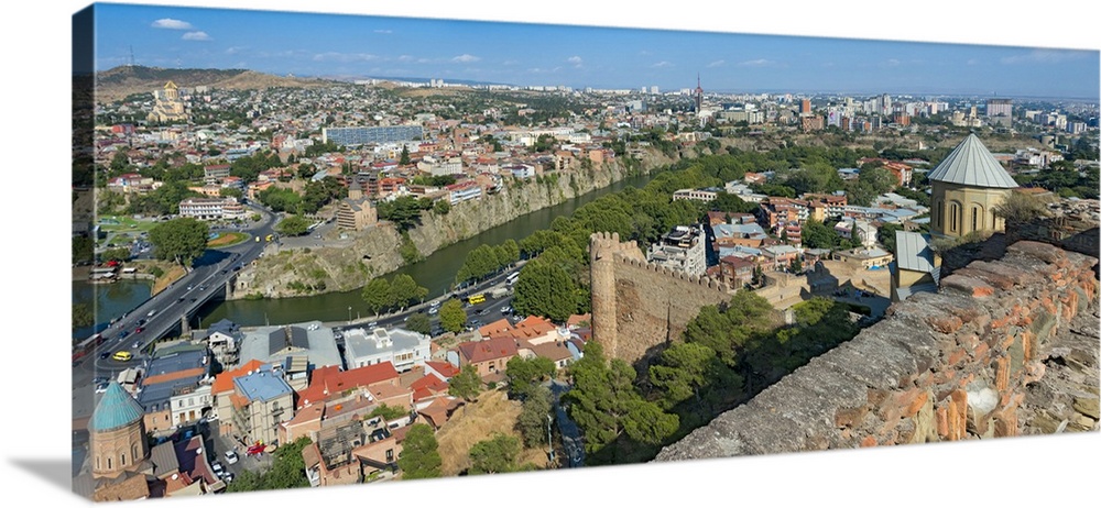 View Of Tbilisi From Narikala Fortress, Georgia