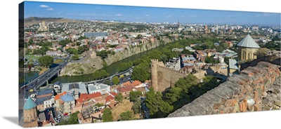 View Of Tbilisi From Narikala Fortress, Georgia