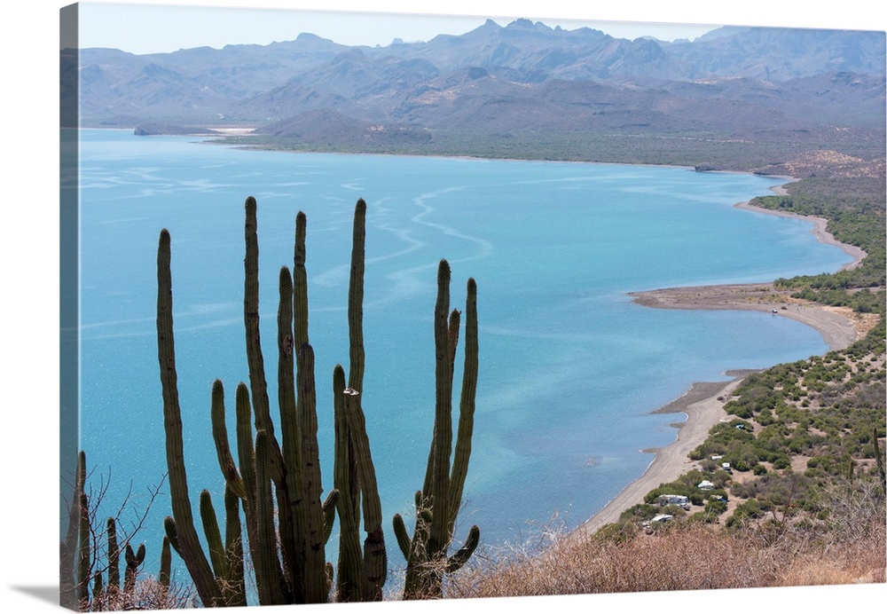Mexico, Baja California Sur, Loreto Bay. Views from Hart Trail that begins Rattlesnake Beach.