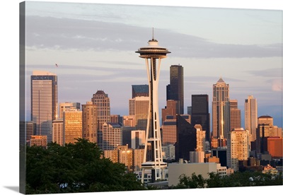 Washington, Seattle skyline with Space Needle