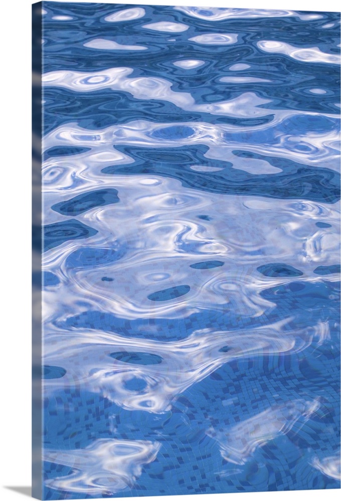 FRENCH WEST INDIES (FWI)-Guadaloupe-Grande-Terre-BAS-DU-FORT:.Water Ripples in Swimming Pool