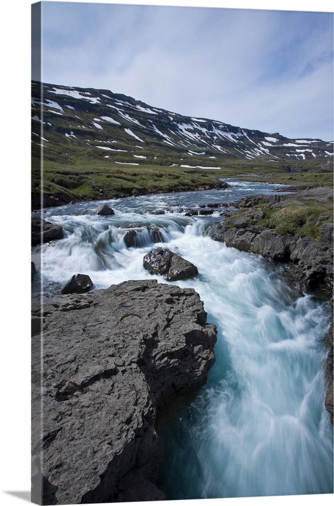 Waterfall in southeastern Iceland.g