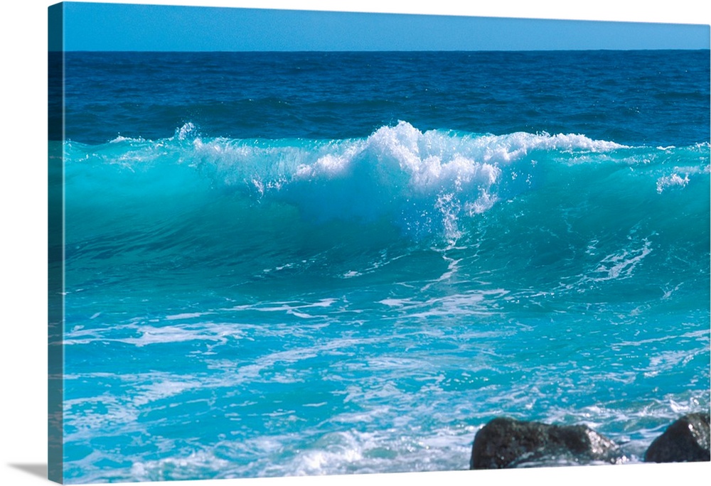 Waves at Grand Cayman Islands...wave, water, ocean, coast, shore, crashing, sea, mer, mur, mar, beach, motion, energy, sal...