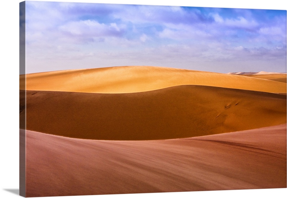 West Coast Namibia. Artistic shot of sand dunes.