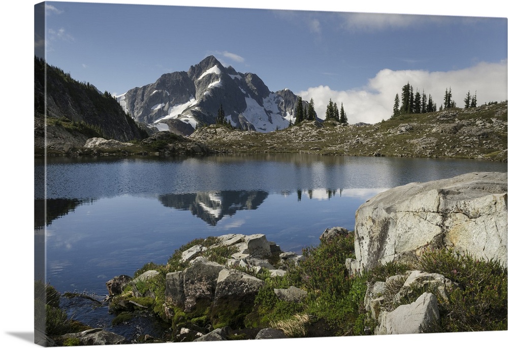 Whatcom Peak reflected in Tapto Lake, North Cascades National Park