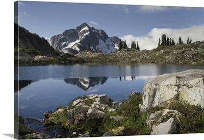 Whatcom Peak Reflected In Tapto Lake, North Cascades National Park