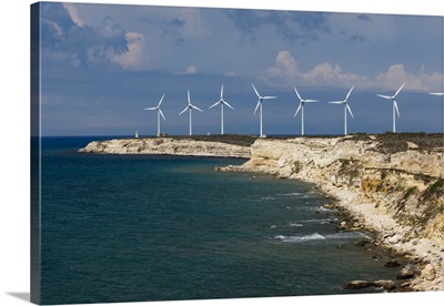 Wind Turbines, Bozcaada, Turkey