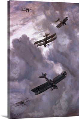 World War I, Aerial battle between French and German aircrafts
