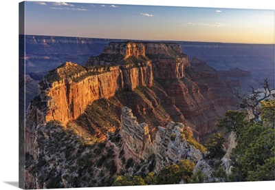 Wotans Throne At Cape Royal On The North Rim In Grand Canyon National Park, Arizona