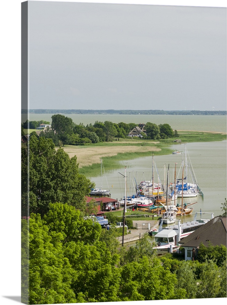 Harbour of Wustrow at the Saaler Bodden. Wustrow on Fischland Peninsula. Europe, Germany, West-Pomerania, June.