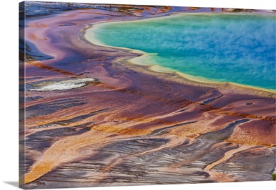 Yellowstone National Park, USA, Wyoming, Grand Prismatic Spring, Midway Geyser Basin