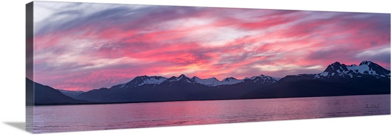 Katmai Mountains Sunset | Great Big Canvas