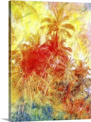 Beautiful Watercolor Palm Trees
