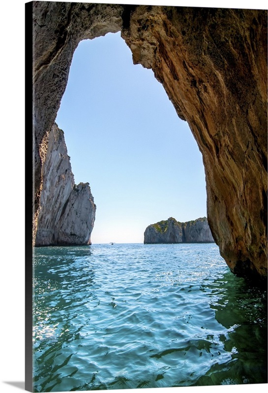 HD wallpaper: italy, capri, blue, clear water, grotto, cave, sea, ocean,  rock