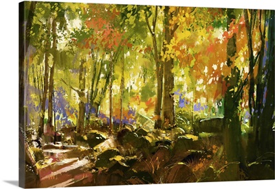 Bright Forest In Spring