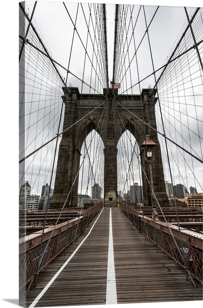 Brooklyn bridge in New York, USA.