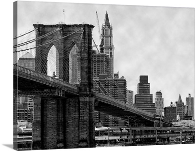 Brooklyn Bridge, New York, And East River