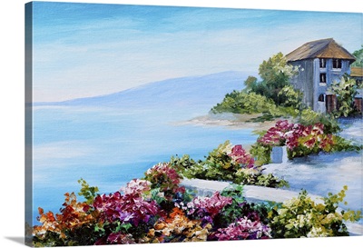 Coast With Colorful Flowers