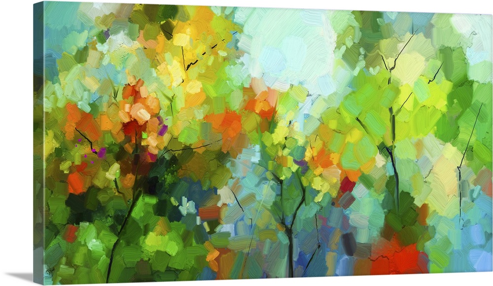 Colorful Abstract Forest