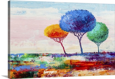Colorful Abstract Trees