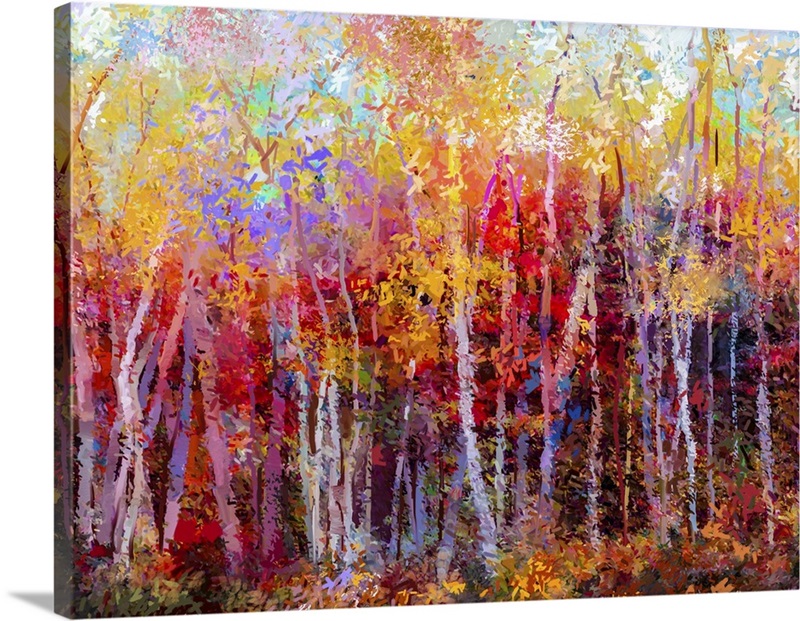 Colorful Autumn Trees | Great Big Canvas