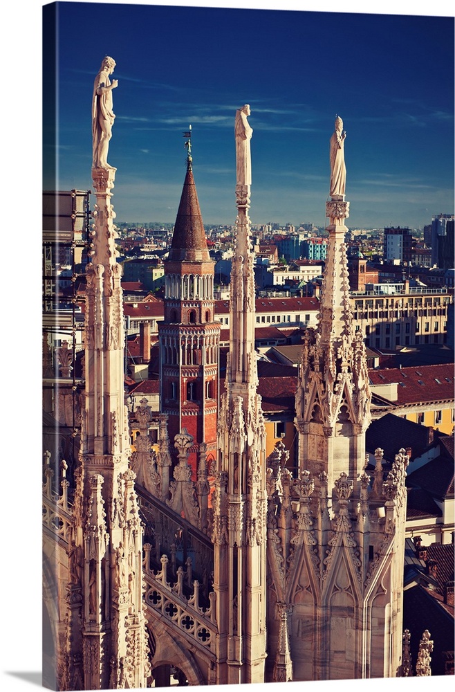 Detail of Duomo Milan Cathedral, Italy.