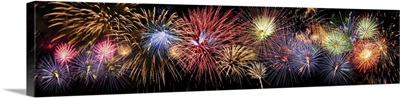 Fireworks In Panoramic View