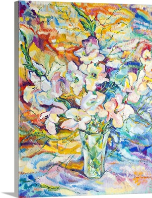 Flowers On Canvas