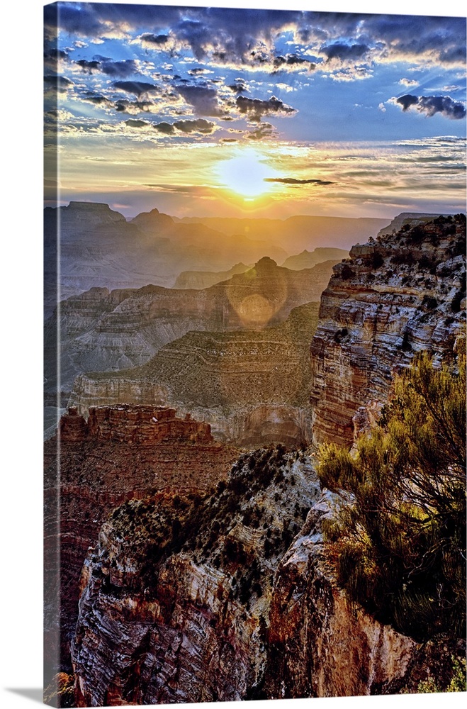 Grand Canyon at sunrise in September.