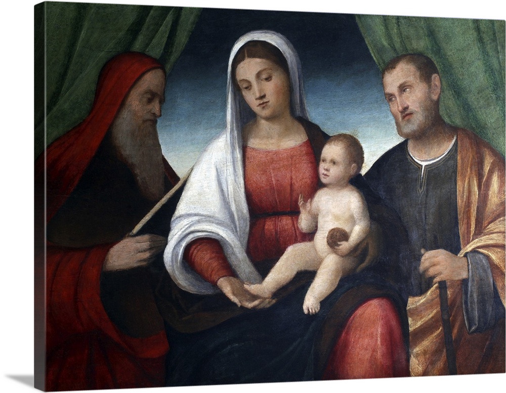 Holy Family with Saint Jerome.