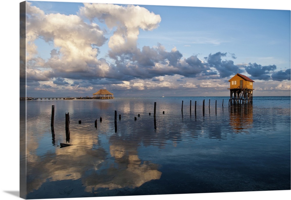 Home on the Ocean in Ambergris Caye, Belize.