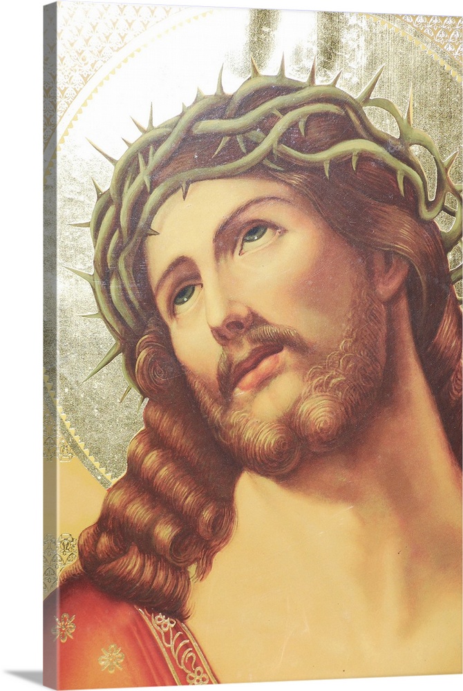 Vintage religious Easter painting of Jesus Christ.