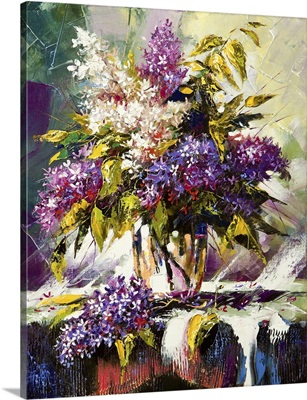 Lilac Bouquet In A Vase