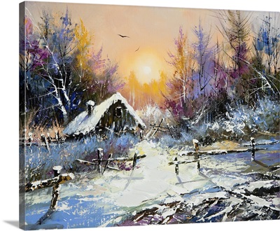 Rural Winter Landscape