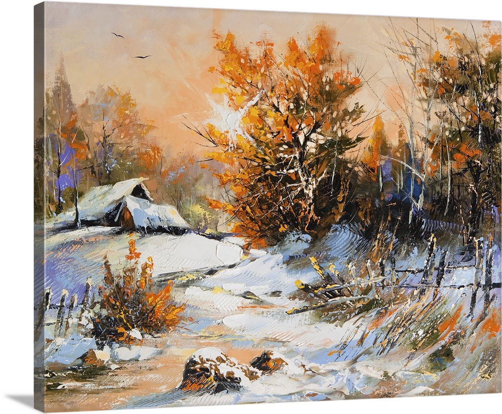 Rural Winter Landscape