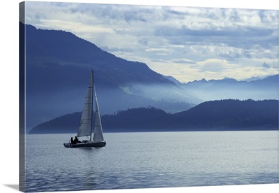 Sailing On Lake Zug