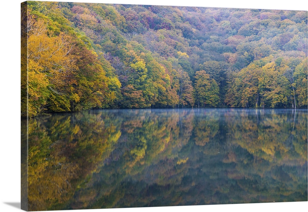 Togakushi's Lake On An Autumn Morning