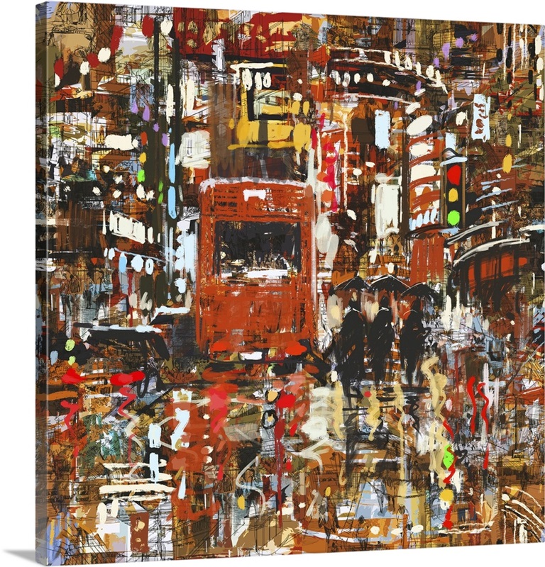 Urban City In Rust | Great Big Canvas