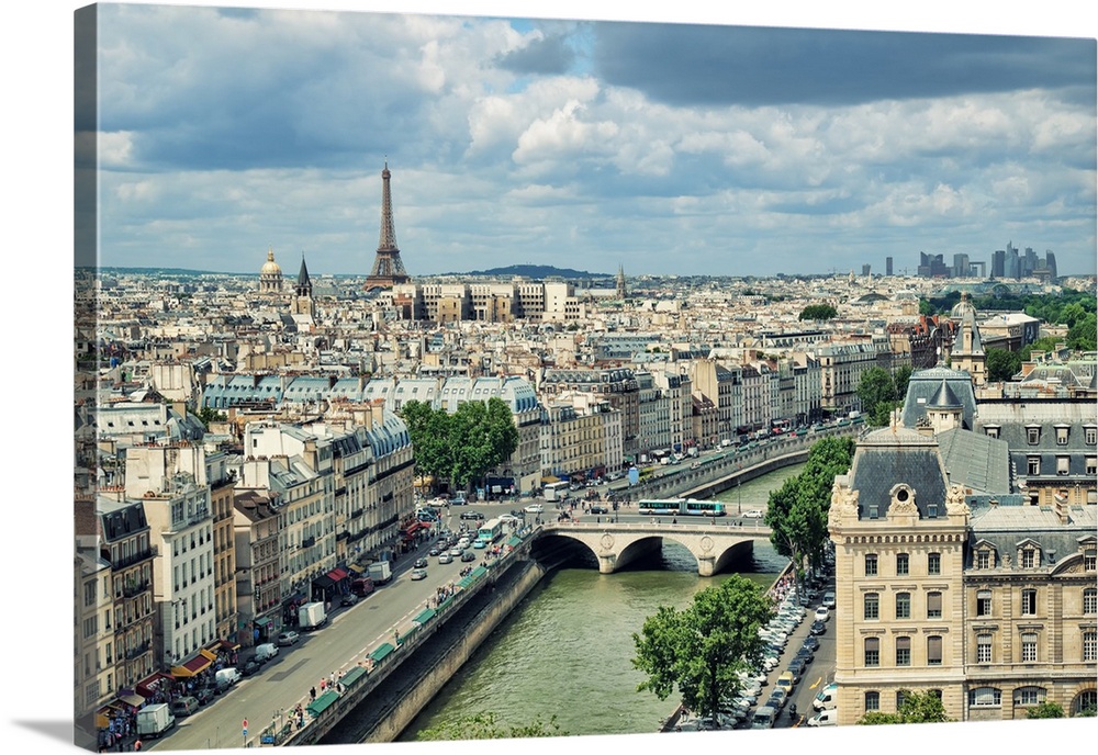 View of Paris form the Notre Dame.