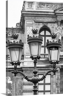 Vintage Street Lantern In Paris, France